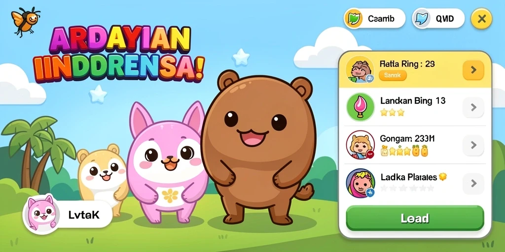 Tangkapan layar menampilkan karakter utama dalam aksi.