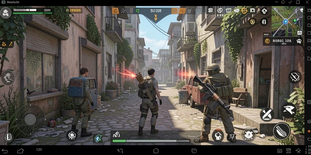 Screenshot menunjukkan grafis yang memukau dan detail yang halus.