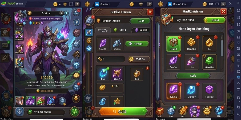 Tampilan awal yang menakjubkan dengan karakter heroik.