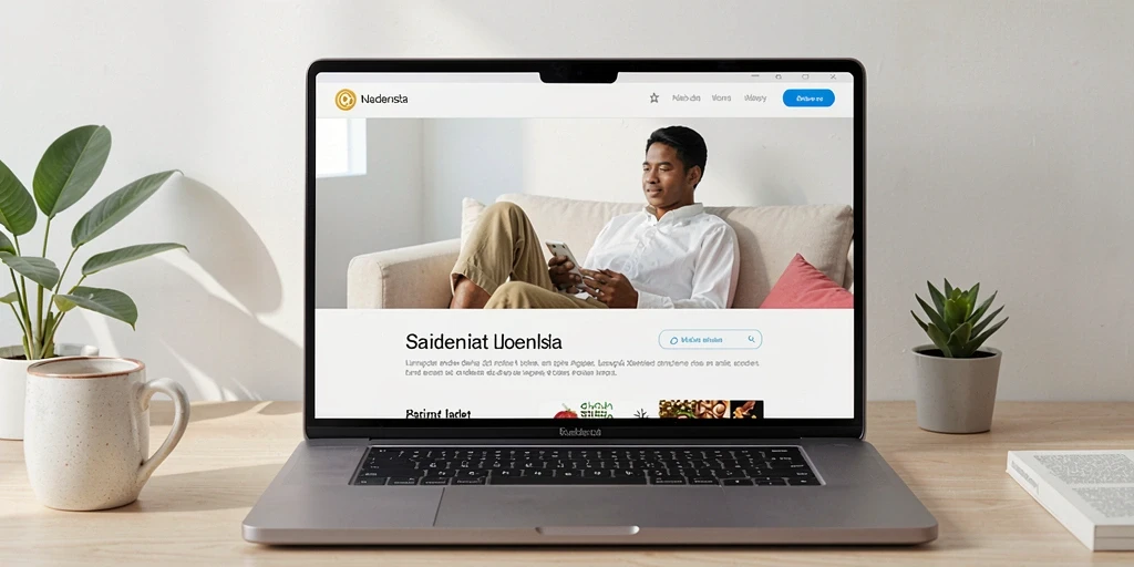 Tampilan awal yang menarik dan user-friendly.
