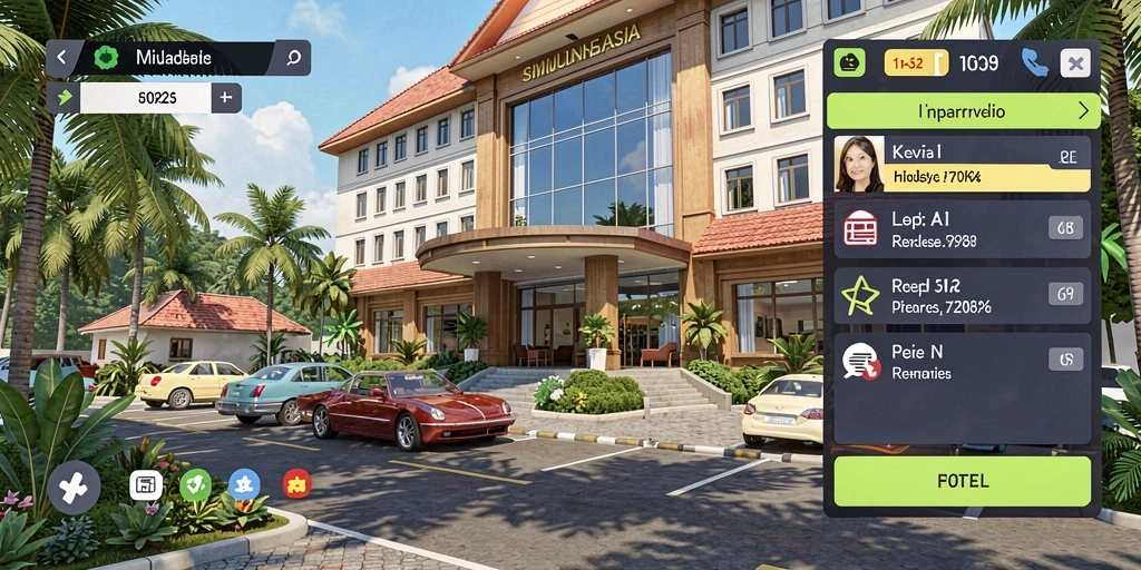 Menu utama dengan desain yang menarik.