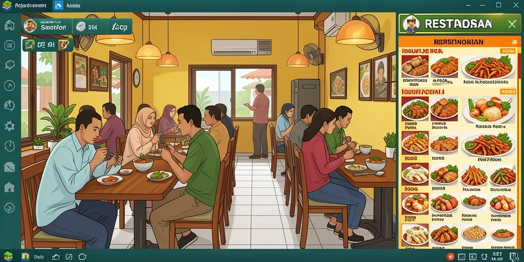 Tampilan menu utama yang menarik dan user-friendly.